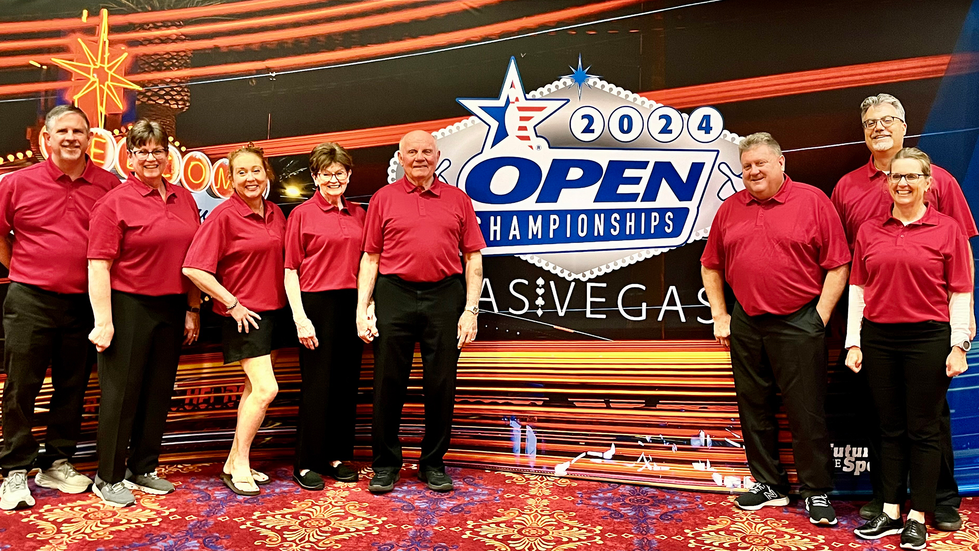 Dale Diamond and his family at the USBC Open Championships