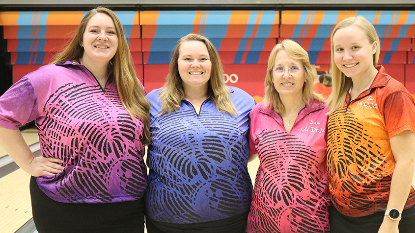 The members of It&#39;s In Our DNA at the 2024 USBC Women&#39;s Championships