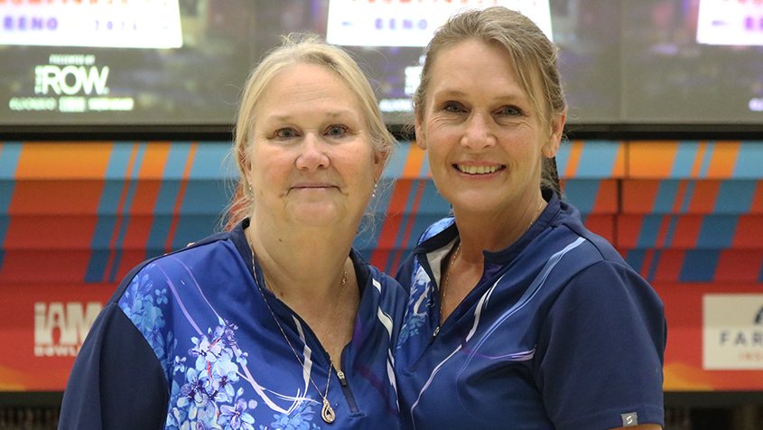Melodie Lowke and Corina Edwards at the 2024 USBC Women&#39;s Championships