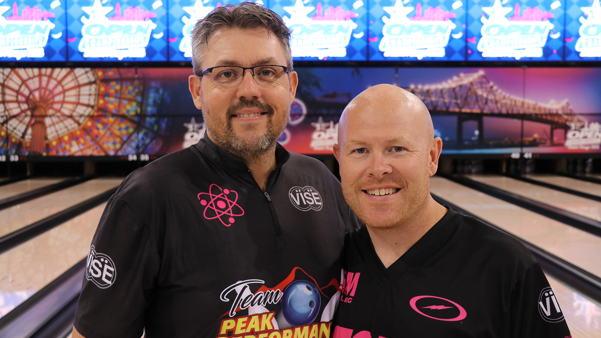 Shawn Naumann and PJ Haggerty at the 2025 USBC Open Championships