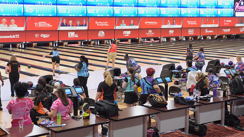 Bowlers competing at the 2023 USBC Women&#39;s Championships