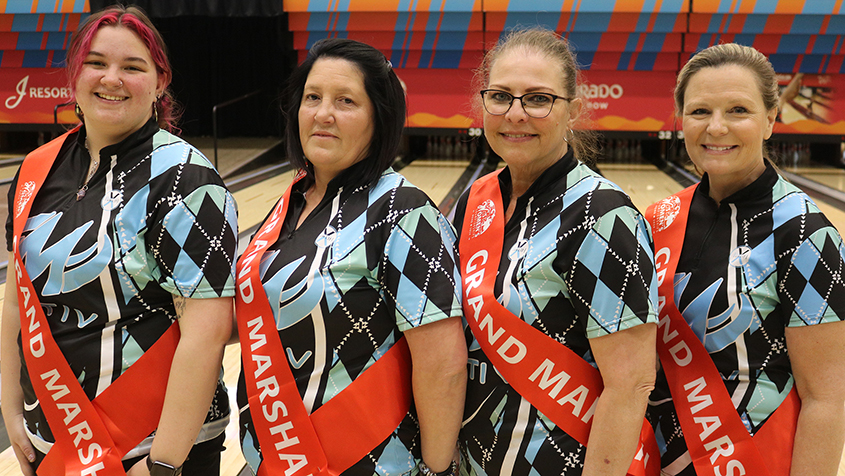 Honorary Grand Marshals for the opening squad at the 2024 USBC Women's Championships